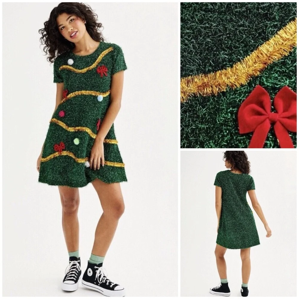 NEW JUNIORS UGLY Christmas Dress Size Small - Picture 5 of 16
